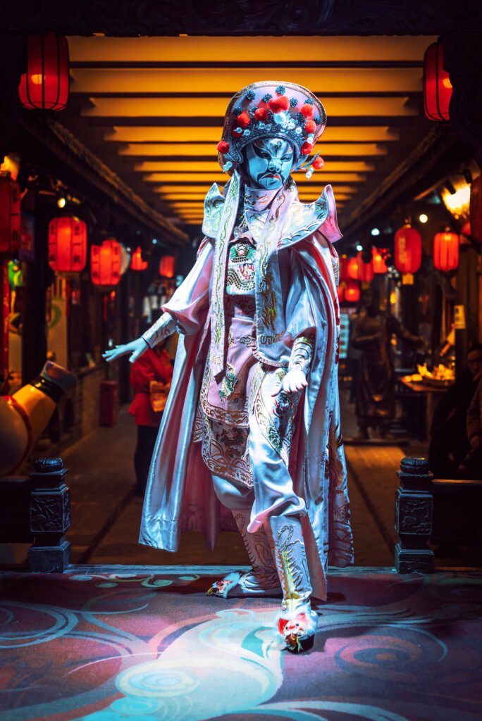 Chinese actress performs a traditional face-changing show #6
