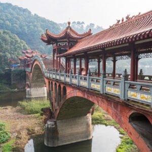 Leshan ZhuoYing haoshang ancient bridge