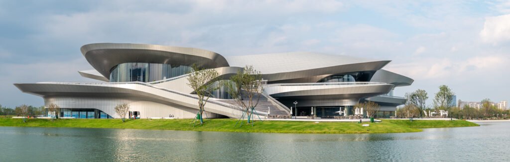 Science-fiction museum in ShiJie KeHuan park, Chengdu