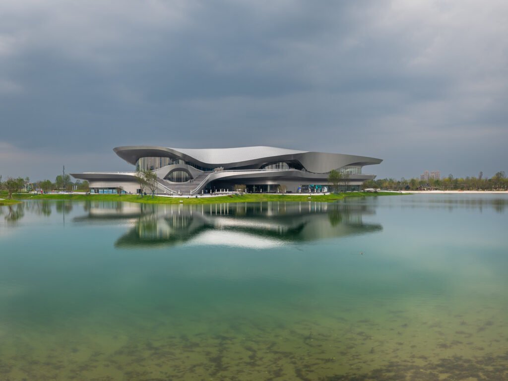 Science-fiction museum in ShiJie KeHuan park, Chengdu
