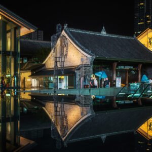 Chengdu Taikooli commercial area at night